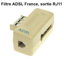 Lot de 10 FILTRES PRISE ADSL RJ11 GIGOGNE CONNECTEUR INTERNET TÉLÉPHONE FRANCE