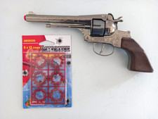 Gonher n° 122 - Revolver à amorces 12 coups - Avec blister de 6 couronnes