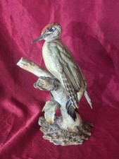 oiseau,pic Vert en porcelaine Hutschenreuther  signé Granget 26 cm