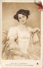 CPA AK Portrait de Jeune Femme en Costume Empire SALON DE PARIS (1356197)