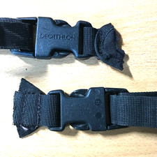 DECATHLON 2  boucles de fixation (sac a dos) male + femelle -sangle 23mm