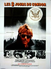 Robert Redford Faye Dunaway 3 DAYS OF THE CONDOR Pollack 1975 FRENCH POSTER47x63