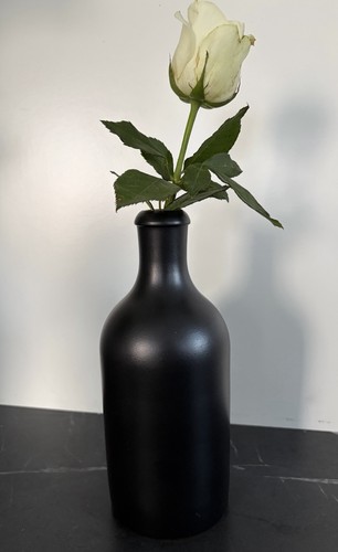 Bouteille grès noir mat - en,