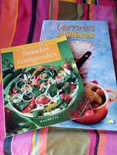  2 Livres Recettes : Cuisine Verrines & cuillères , Salades Composées 