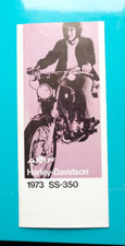 Original MOTO Brochure Publicitaire Moto AMF HARLEY DAVIDSON 1973 SS 350