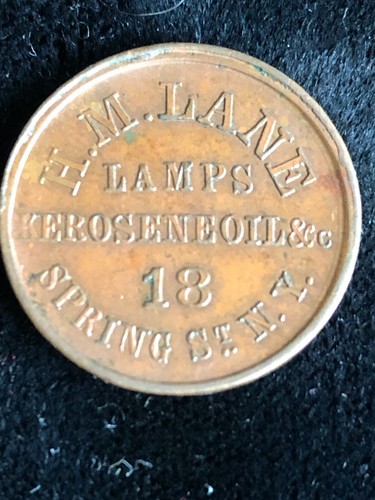 Civil war store card token - card,