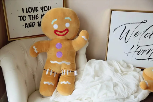 Gingerbread man plush toy - gingerbread,