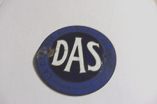 1 PETITE PLAQUE ÉMAILLÉE - DAS - ASSURANCE  AUTOMOBILE SPORTIVE