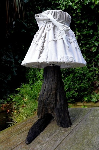 Lampe table bois - en,