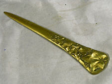 ANCIEN COUPE PAPIER OUVRE LETTRE COUTEAU BRONZE ART NOUVEAU signé