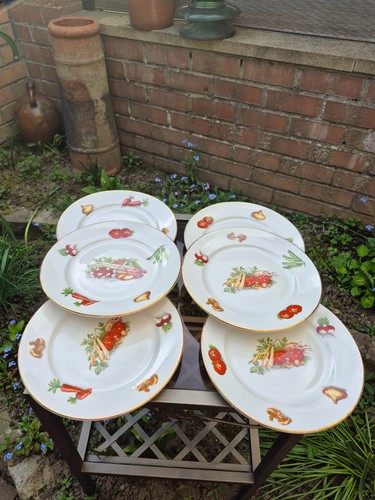 Lot assiettes plates moulin - 6,