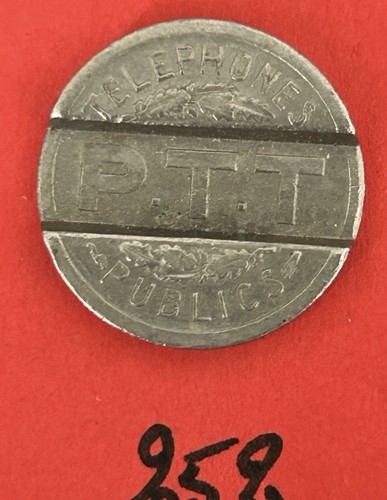 Jeton téléphone ptt 1937 - jeton,
