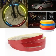 5Colors DIY Voiture Corps Décoration Réfléchissant Sticker Rayure Bande Adhésif