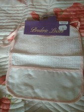 Bavoir broder toile aïda - bavoir,