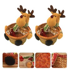  2 Pcs Panier Decoratif Paniette Rangement Décoratif Décoration Table