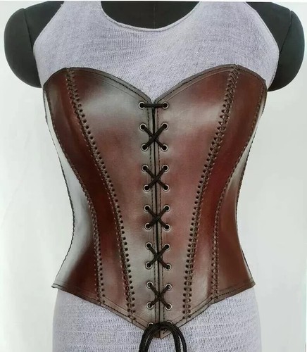 Corset médiéval cuir - corset,