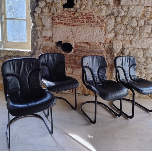 Chaises willy rizzo métal - métal, et