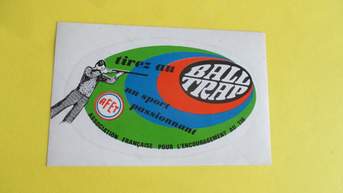Sticker vintage ball trap - sticker,