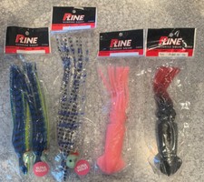 4 Packs P-Line Sunrise Squid Tuna Lures