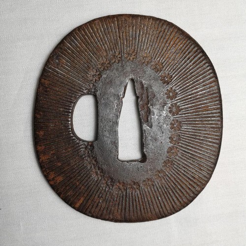 Ancien tsuba japonais - ancien,