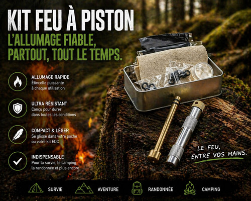 Kit allume feu survie - allume-feu, de