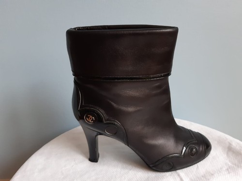 Chanel boots cuir nappa - chanel, 36,5