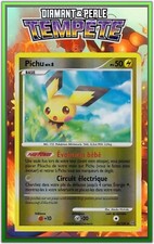 Pichu Reverse - DP07:Tempête - 45/100 - Carte Pokémon Française