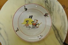 Assiette céramique  Art Déco déco Lourioux  Foecy.