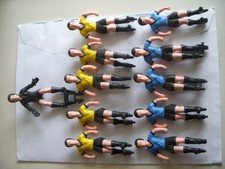 LOT JOUEURS BABY FOOT " DRIBBLING ARCOFALC " BLEU JAUNE ARTICULÉ 