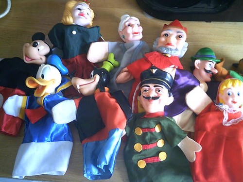 Lot marionnettes à main - 10,