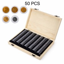 Boîte numismatique bois 50