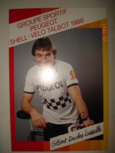 Cyclisme carte gilbert duclos - carte,