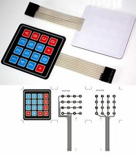 Clavier Souple Autocollant 16 touches Keyboard Keypad Module Arduino 