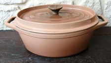 Cocotte fonte ovale marron - cocotte, en