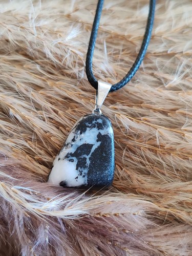 Pendentif jaspe zèbre - pendentif,