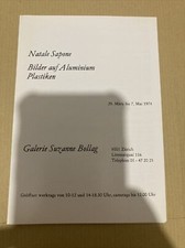 NATALE SAPONE BILDER AUF ALUMINIUM PLASTIKEN  CARTON VERNISSAGE  GALERIE BOLLAG