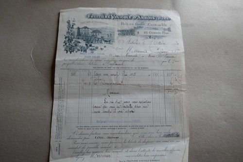 Facture 1930 fruitiere - 1930,