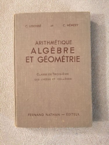 Arithmétique algèbre - arithmétique,