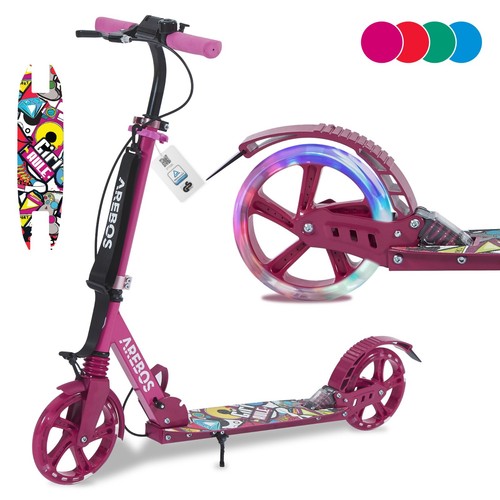 Arebos trottinette pliable - trottinette, led