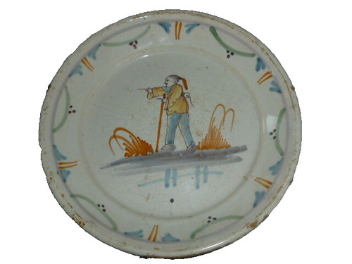 Assiette nevers xviiième - assiette,