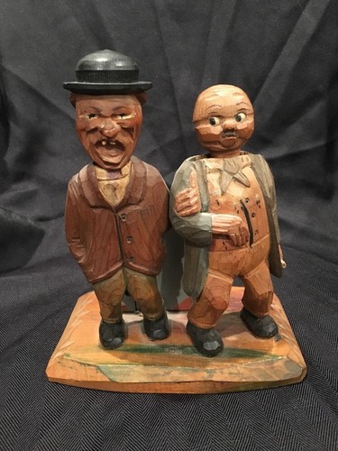 Vintage anri carved wood - wood, bar