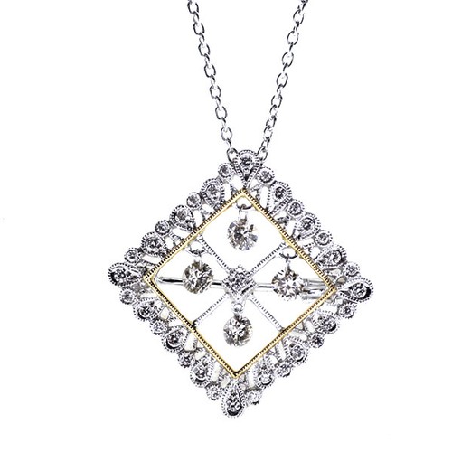 Collier broche pendentif - collier,