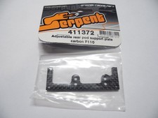 SERPENT 411372 Adjustable Rear Pod Support Plate carbon F110