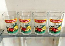 4 ANCIENS VERRES BISTRO FRUIDAM PUBLICITAIRE