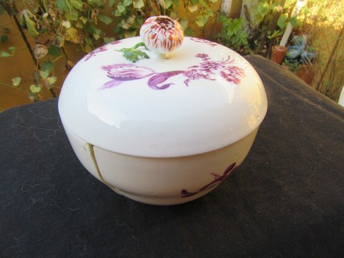 Meissen porcelaine pot - meissen, porcelaine-
