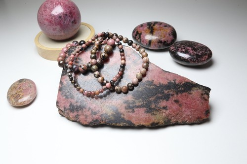 Bracelet rhodonite - mm,