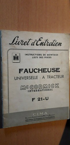 Cormick faucheuse - ih,