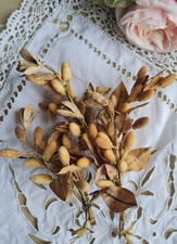 ANCIENS PETIT BOUQUET DE MARIEE FLEURS EN CIRE GLOBE NAPOLEON III