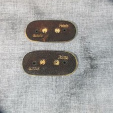 Pair Vintage/Antique Game Counters, Celluloid Wheels