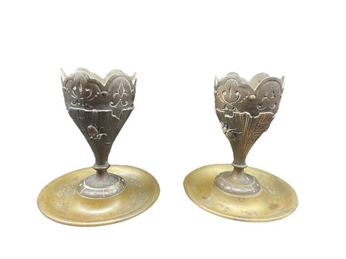Paire chandeliers bronze - paire, xix